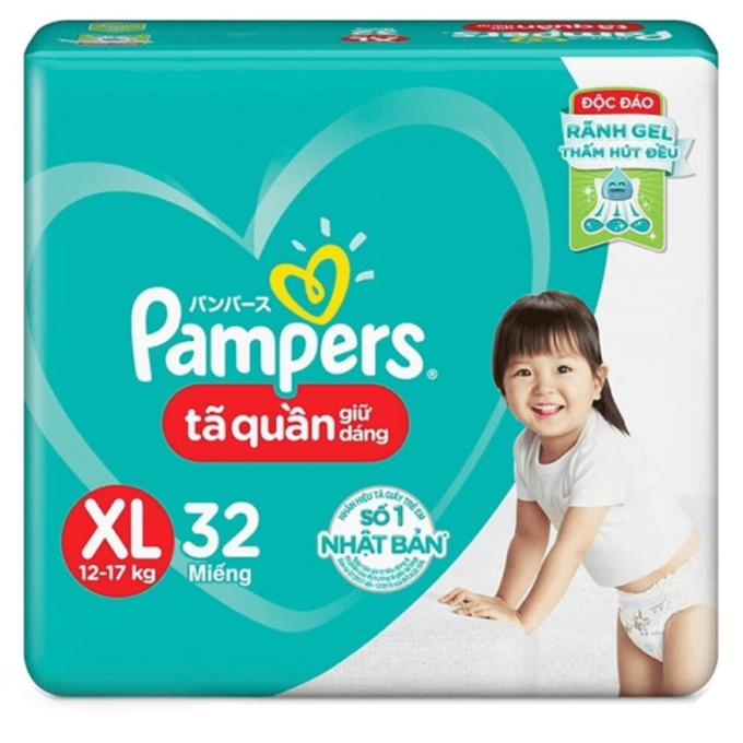 Pampers Pant Diapers Size XL (12-17kg) 32 Pieces