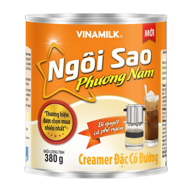 Sữa Đặc Có Đường Ngôi Sao Phương Nam - Lon Cam 380g