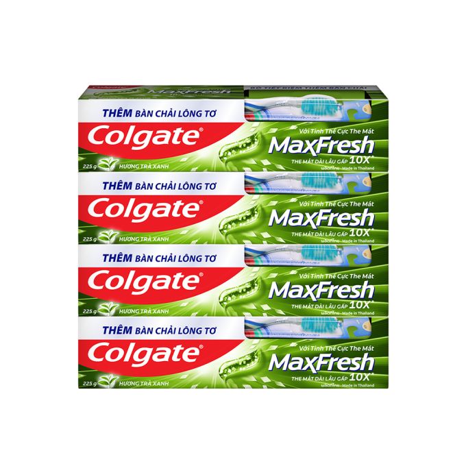 Colgate MaxFresh Green Tea Toothpaste 225g with Toothbrush Giveaway
