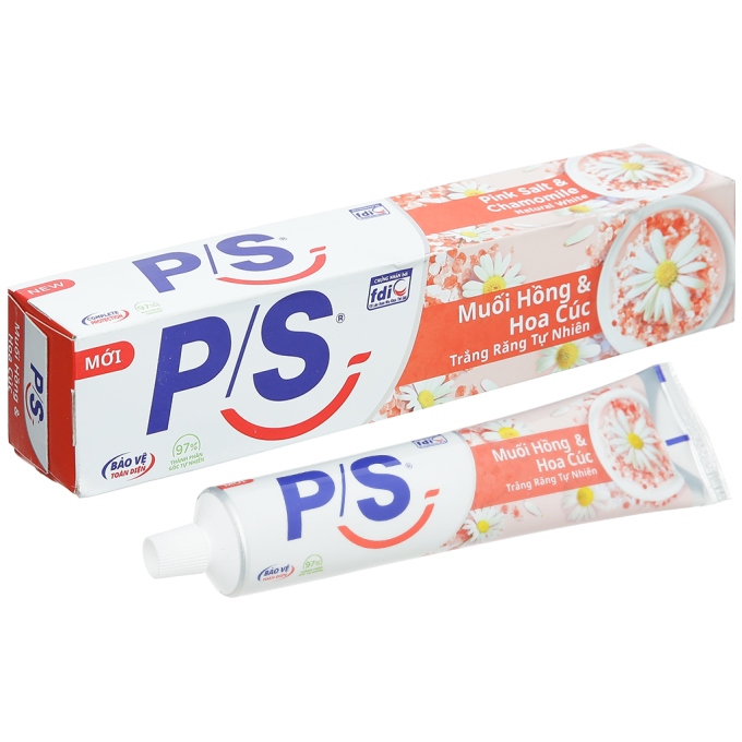 P/S Natural Pink Salt & Daisy Toothpaste