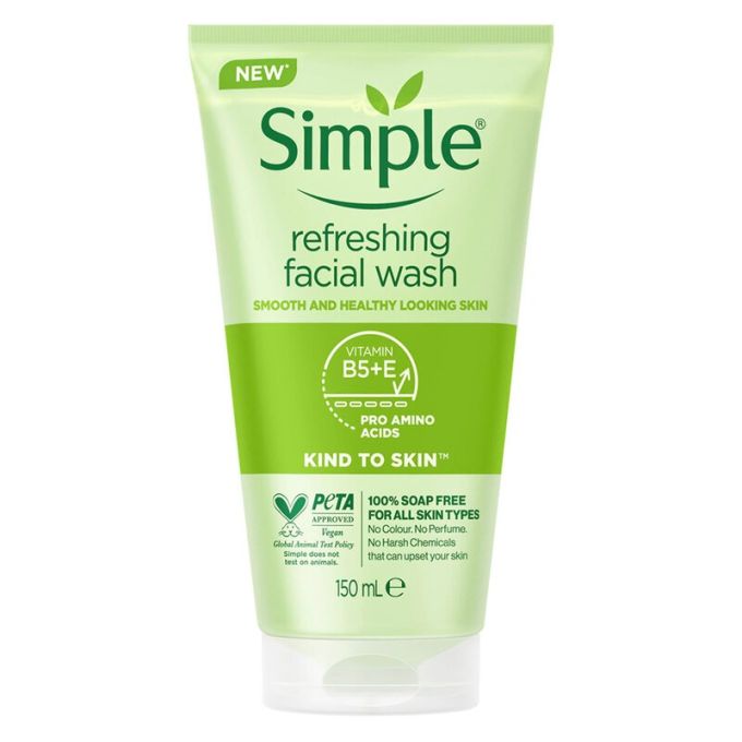 Simple Kind To Skin Refreshing Facial Wash 150 mL