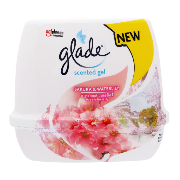Glade Cherry Blossom & Lily Flavor Scented Gel 180g