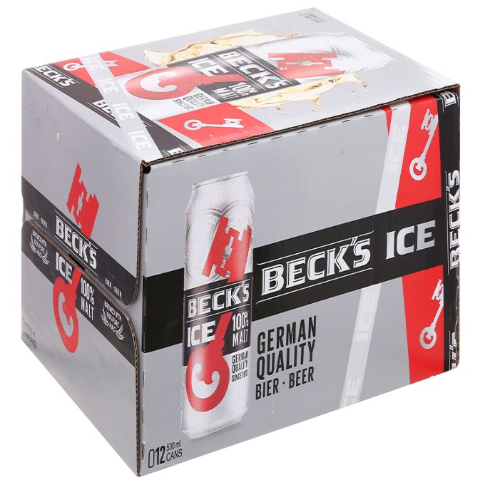 Beckâ€s Ice Beer can