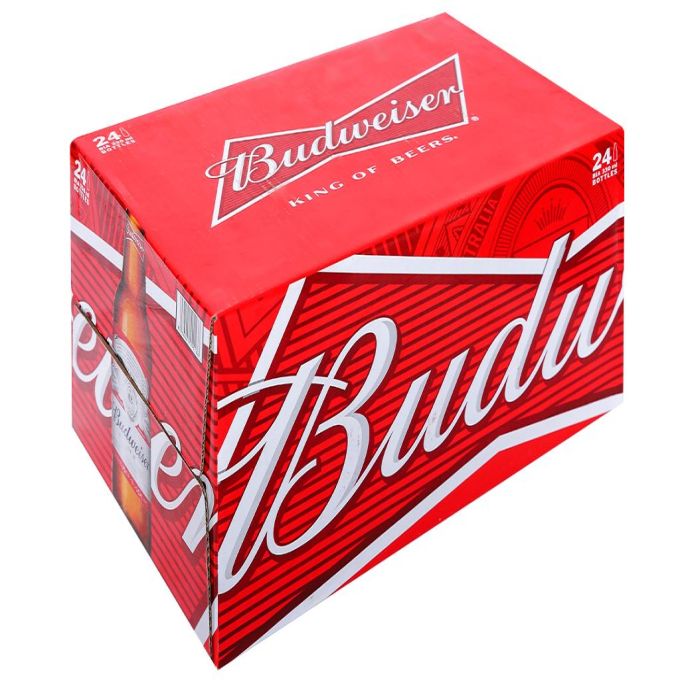 Budweiser Glass Beer Bottle 330ml