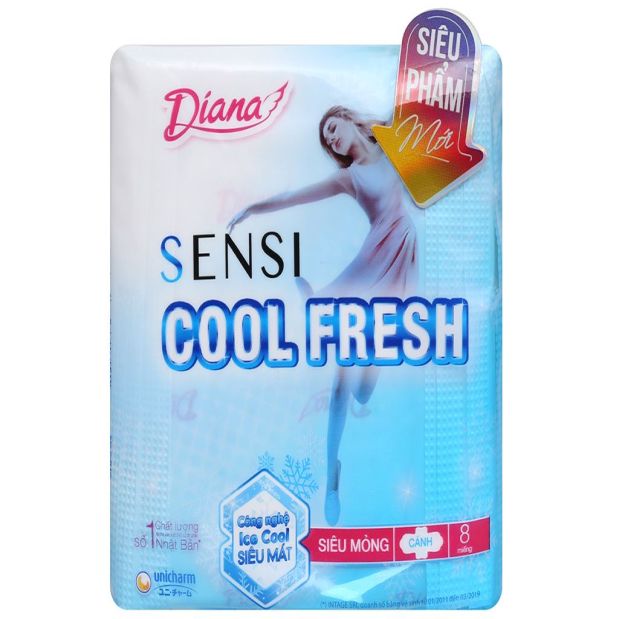 Diana Sensi Cool Fresh ultra-thin wing tampon 8 pieces