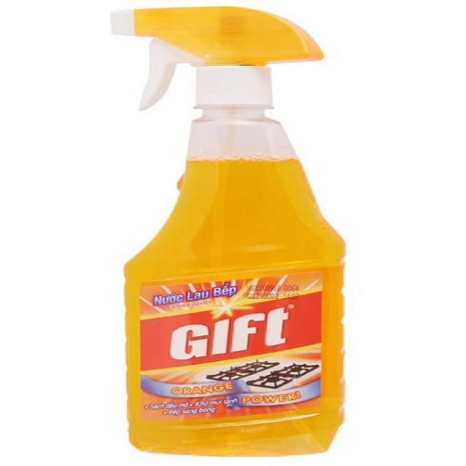 Gift Orange Kitchen cleaner bottle
