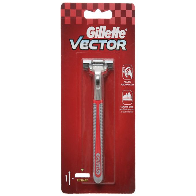 Red Vector Gillette Razor