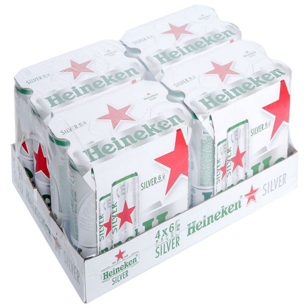 Heineken Silver Beer can