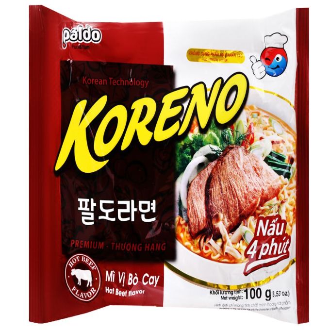 Spicy beef Koreno noodles