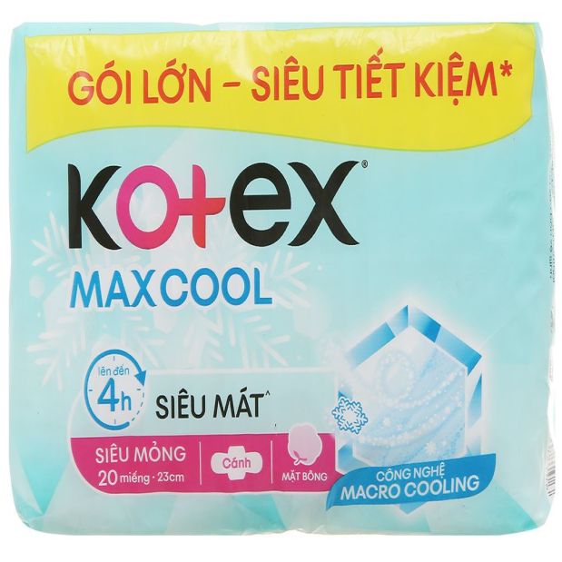 Kotex Maxcool Tampon 20 Pieces 23cm