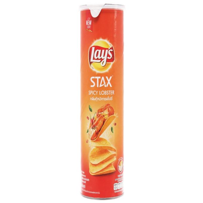 Layâ€s Potato Crisps Stax Spicy Lobster Flavor