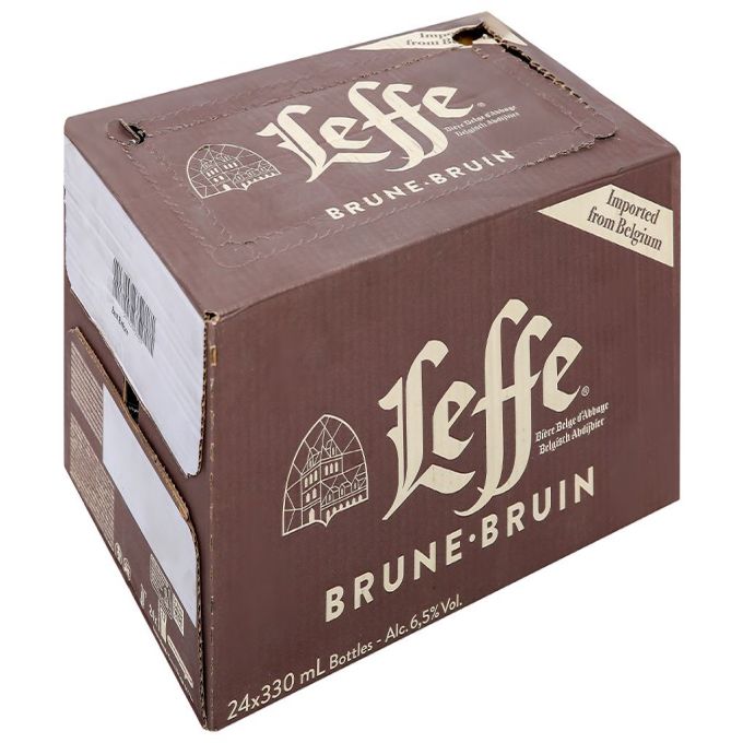 Leffe Brune Beer Glass Bottle