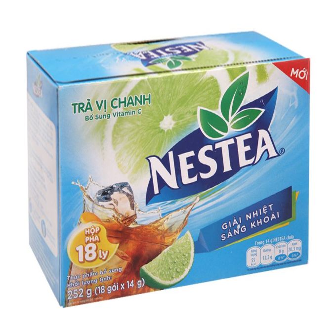 Nestea lemon flavored tea box
