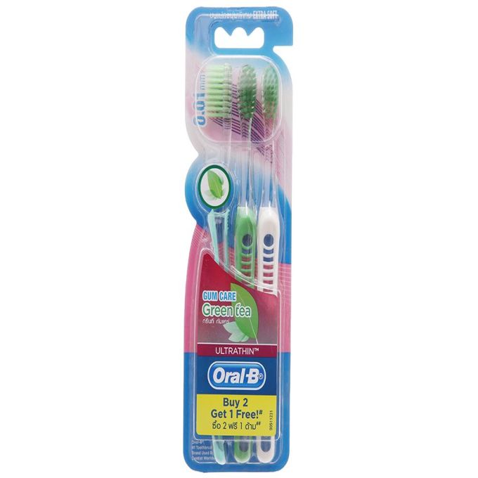 Oral B Gum Care Green Tea Pack 3 Toothbrush