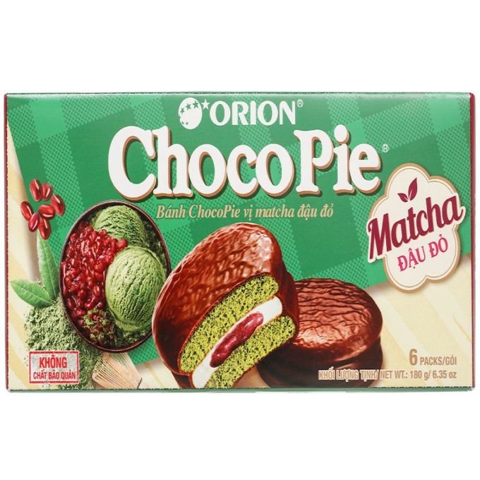 Orion Choco-Pie Matcha Red beans