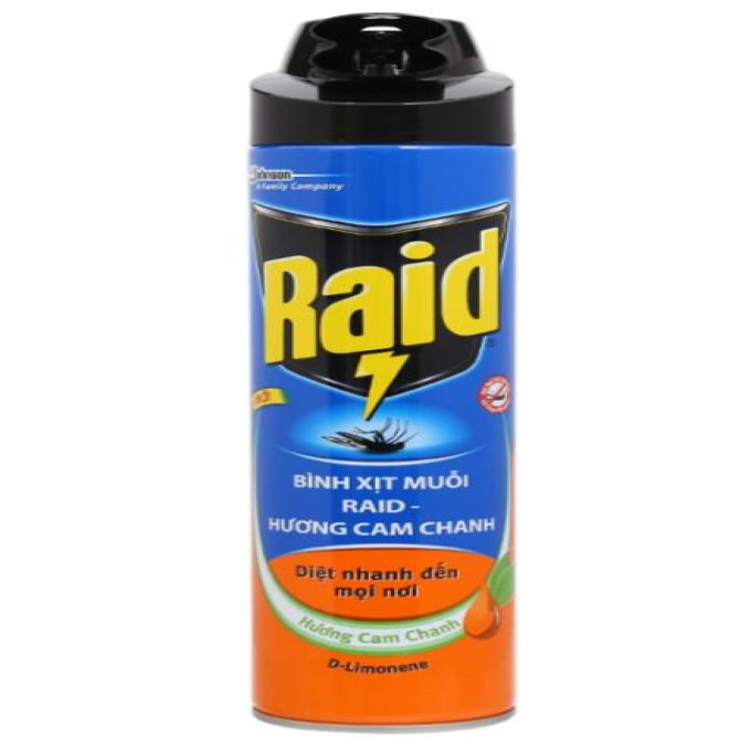 Raid Orange Lemon flavor Mosquito Spray