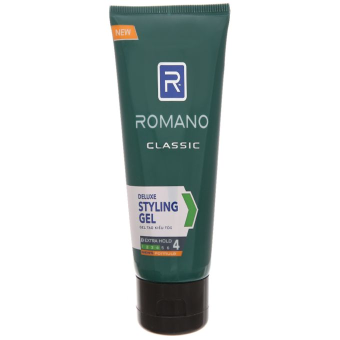 Romano Classic hair gel holds 150g of glutinous