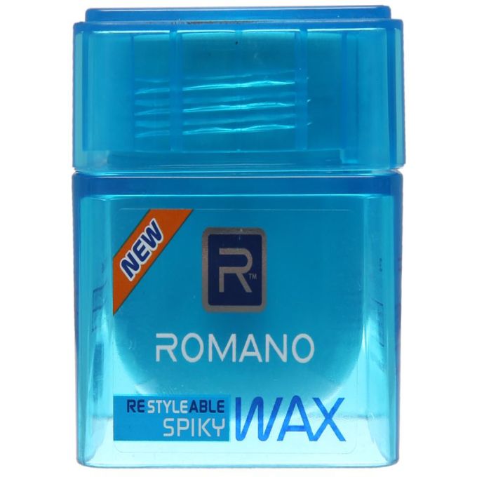 Romano Spiky hair styling wax keeps super hard 68g folds
