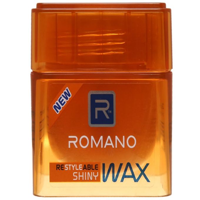 Romano Shiny hair styling wax keeps a hard, shiny 68g