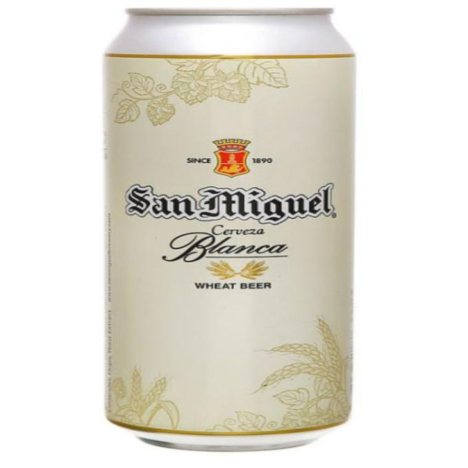 San Miguel Cerveza Blanca Beer can