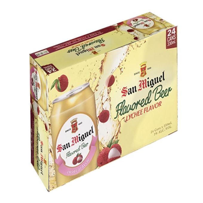 San Miguel Lychee Flavor Beer can