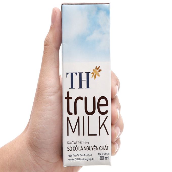 Fresh milk pasteurized chocolate TH true MILK 180ml