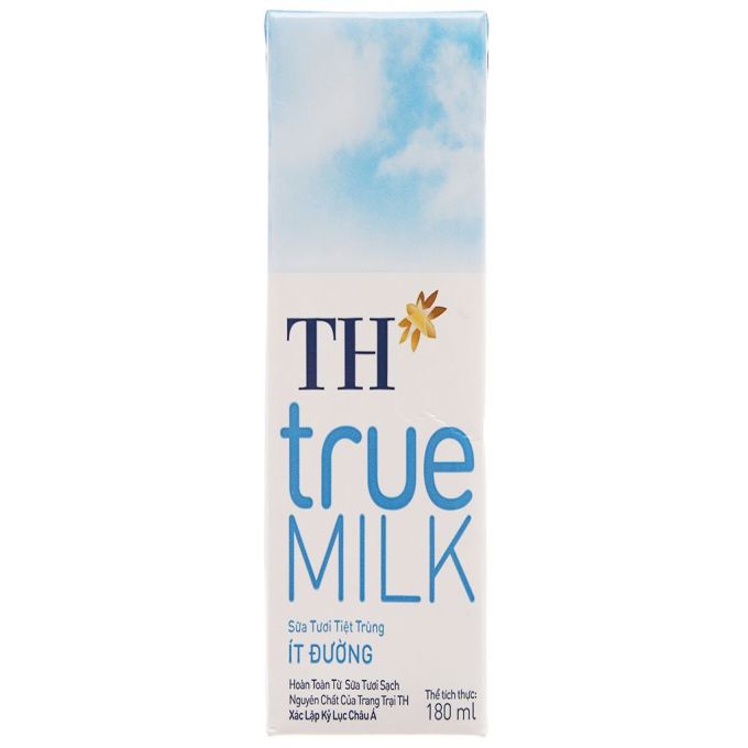 Fresh milk pasteurized low sugar TH true MILK
