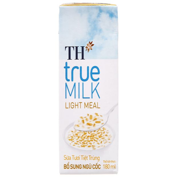 TH true MILK pasteurized fresh milk Light Meal cereal 180ml