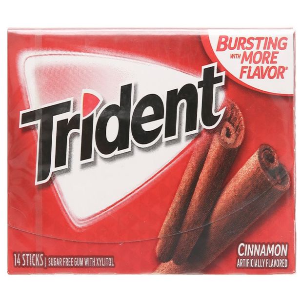 Trident Ice Sugarfree  Cinnamon Flavor Chewing Gum