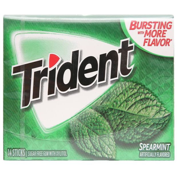 Trident Ice Sugarfree Peppermint Flavor Chewing Gum